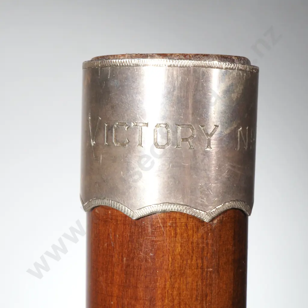 Sterling Silver Mounted Wooden Baton from the International Order of Odd Fellows Image 1++