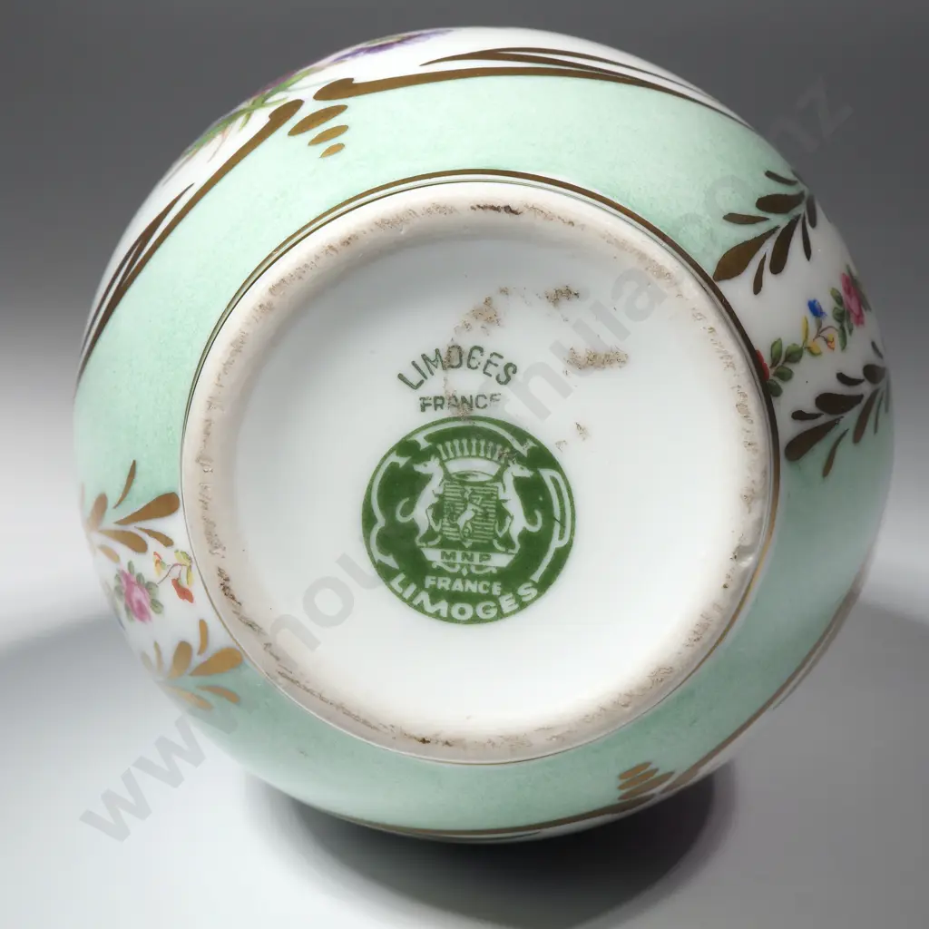 Tall Limoges Vase w Slender Neck Image 1++