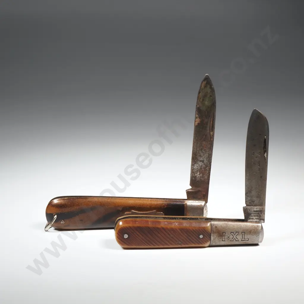 Vintage Wostenholm Pocket Knife Along w a Contento Knife Image 1++