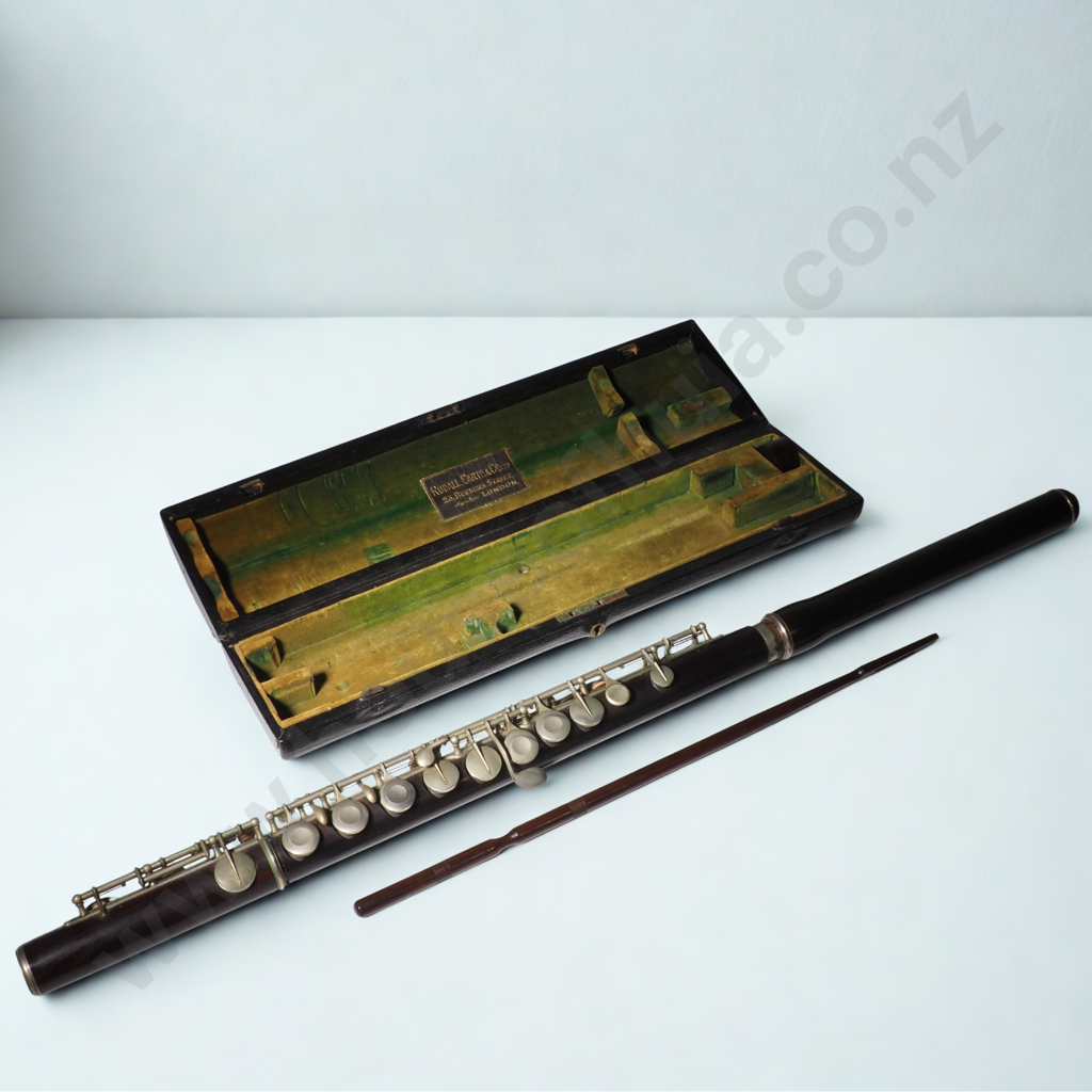 Antique Cased Wooden Flute Made By Rudall Carte & Co. London Image 1++
