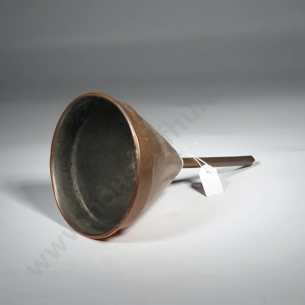 Antique Copper Ale Or Wine Funnel.  Image 1++