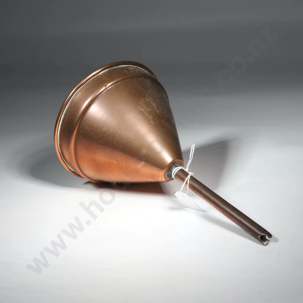 Antique Copper Ale Or Wine Funnel.  Image 1++