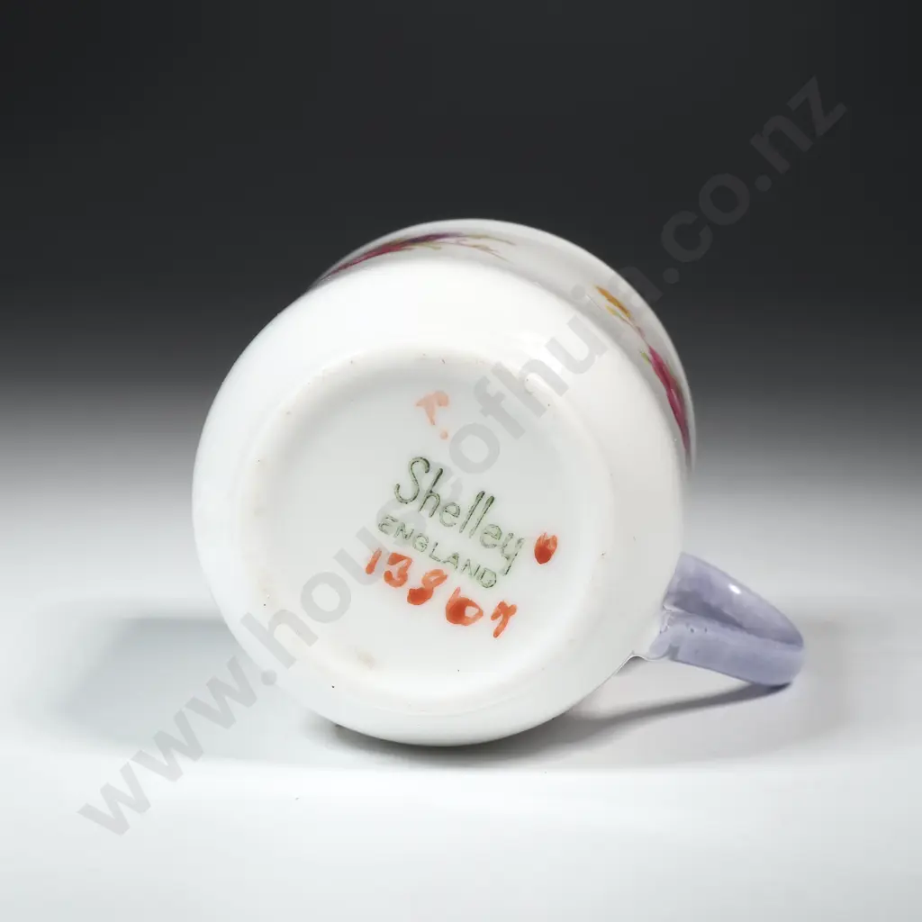 Miniature Shelley Cup & Saucer w Floral Decoration  Image 1++