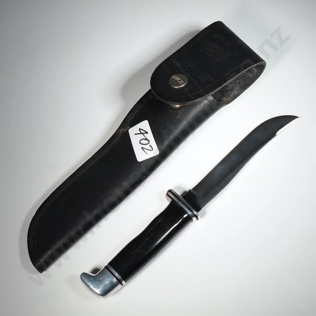 Buck 105 Pathfinder Hunting Knife In Leather Sheath  Image 1++