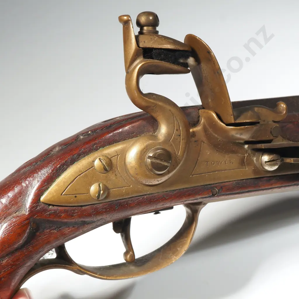 Indian Reproduction Flint Lock Pistol Length 370mm Image 1++