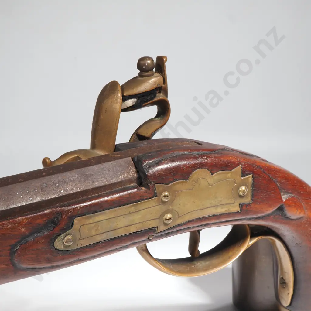 Indian Reproduction Flint Lock Pistol Length 370mm Image 1++