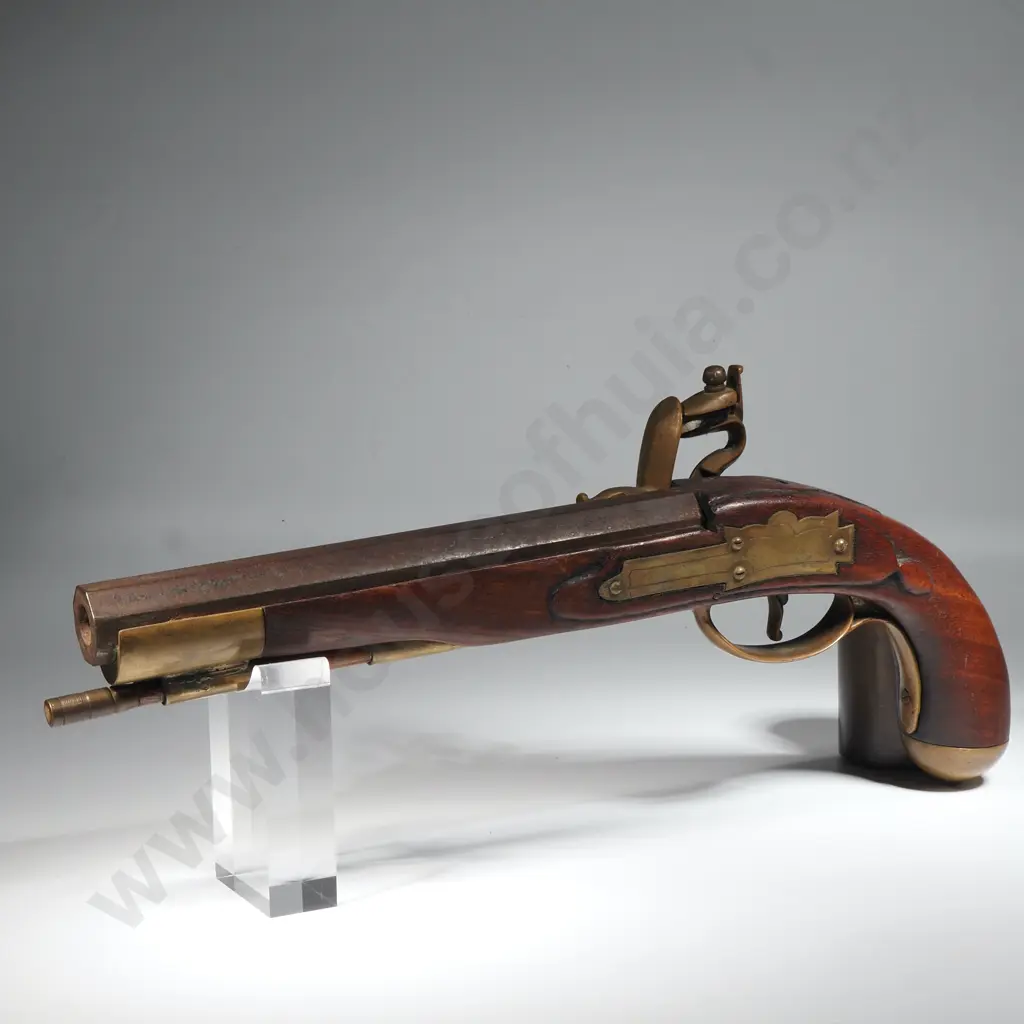 Indian Reproduction Flint Lock Pistol Length 370mm Image 1++