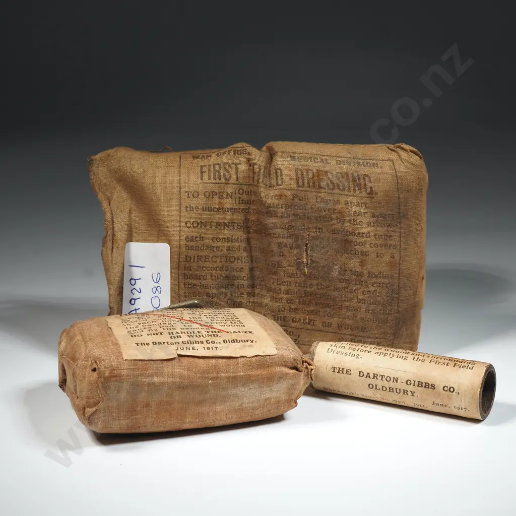 1917 Dated British WWI Field Dressing  Image 1++