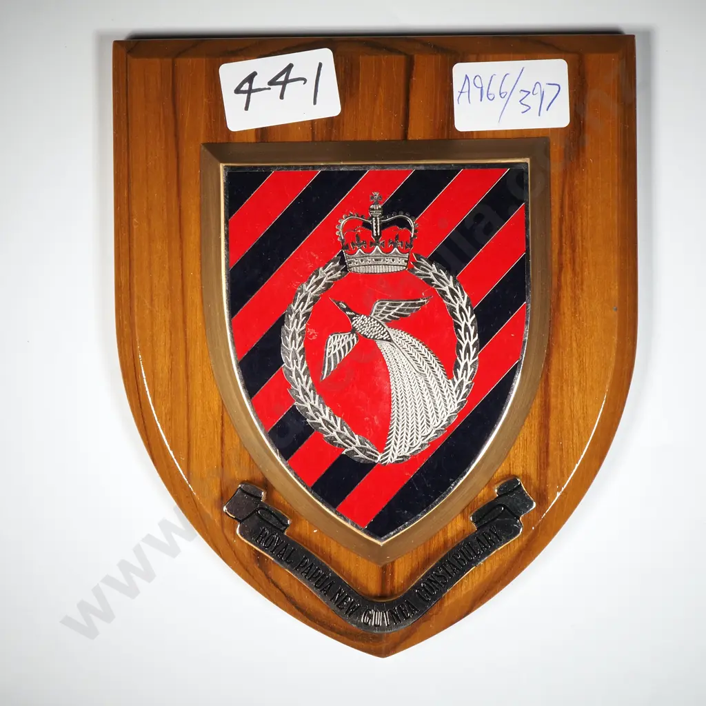 Royal Papua New Guinea Constabulary Wall Plaque Image 1++