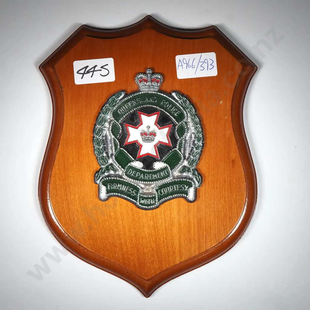 Queensland Police Wall Plaque  Image 1++