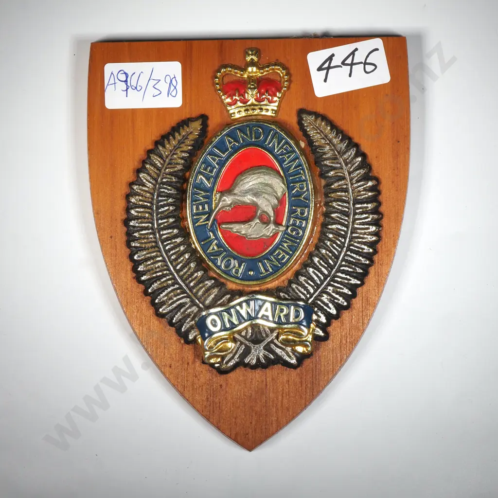 Royal New Zealand Infantry Wall Plaque  Image 1++