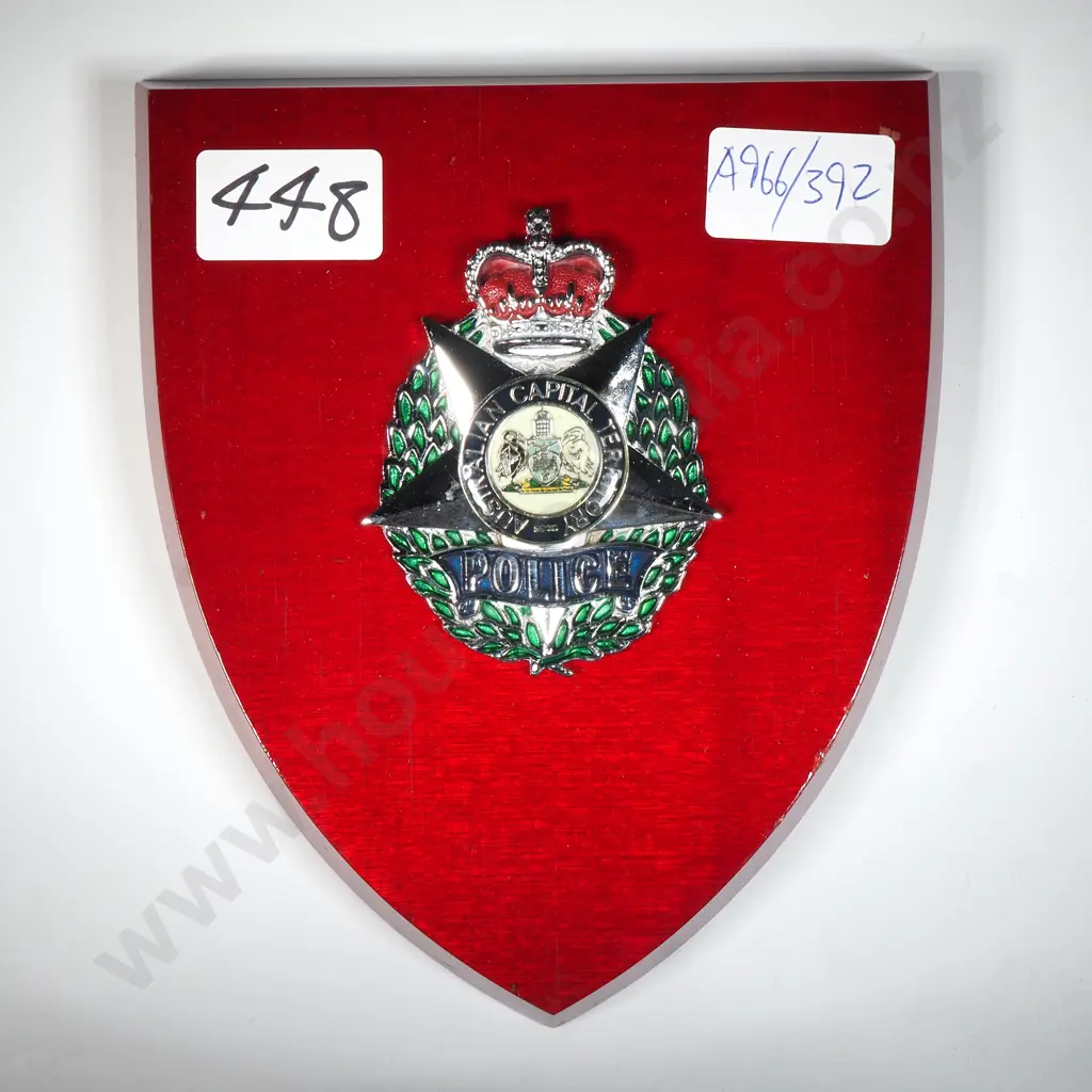 Australian Capital Police Wall Plaque  Image 1++