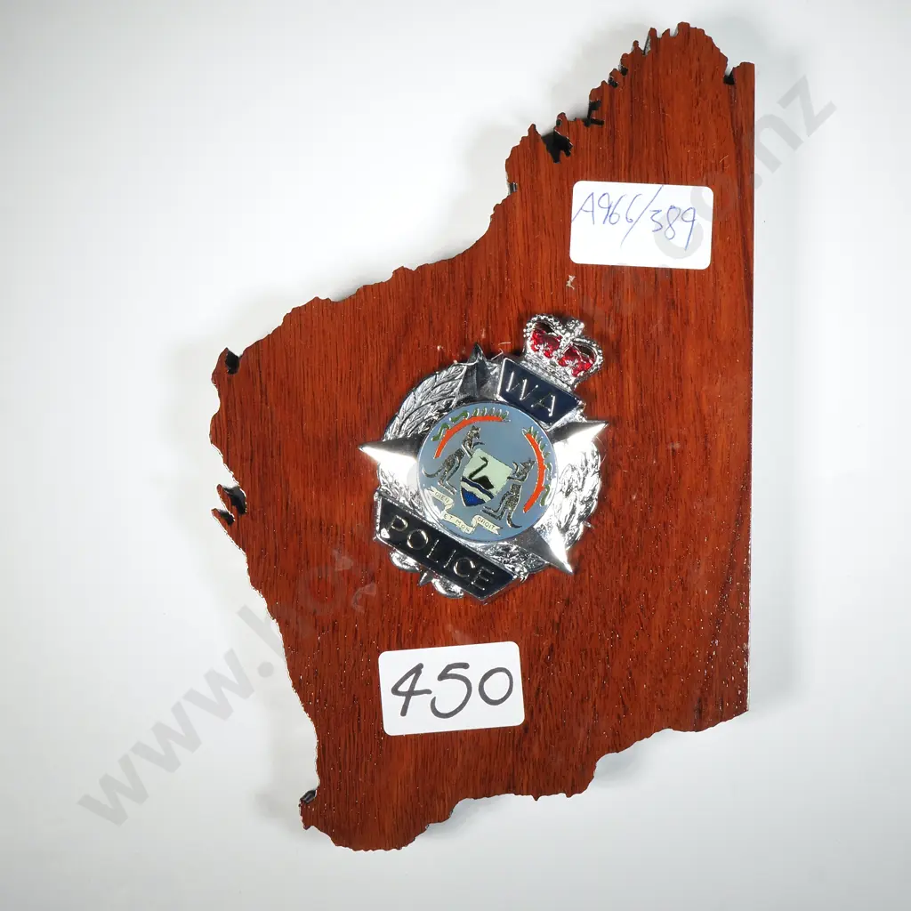 West Australia Police Wall Plaque  Image 1++