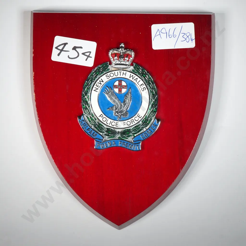 New South Wales Police Force Wall Plaque  Image 1++