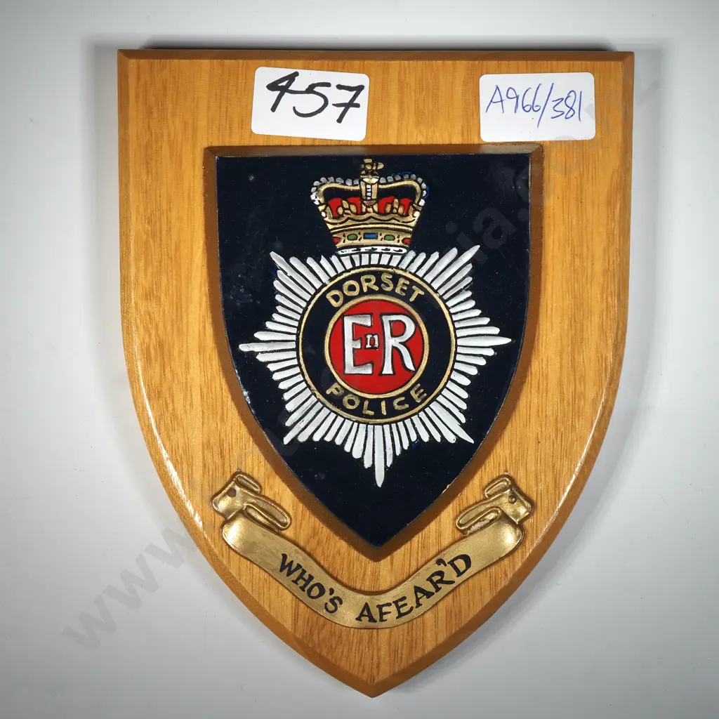 Dorset Police Wall Plaque  Image 1++