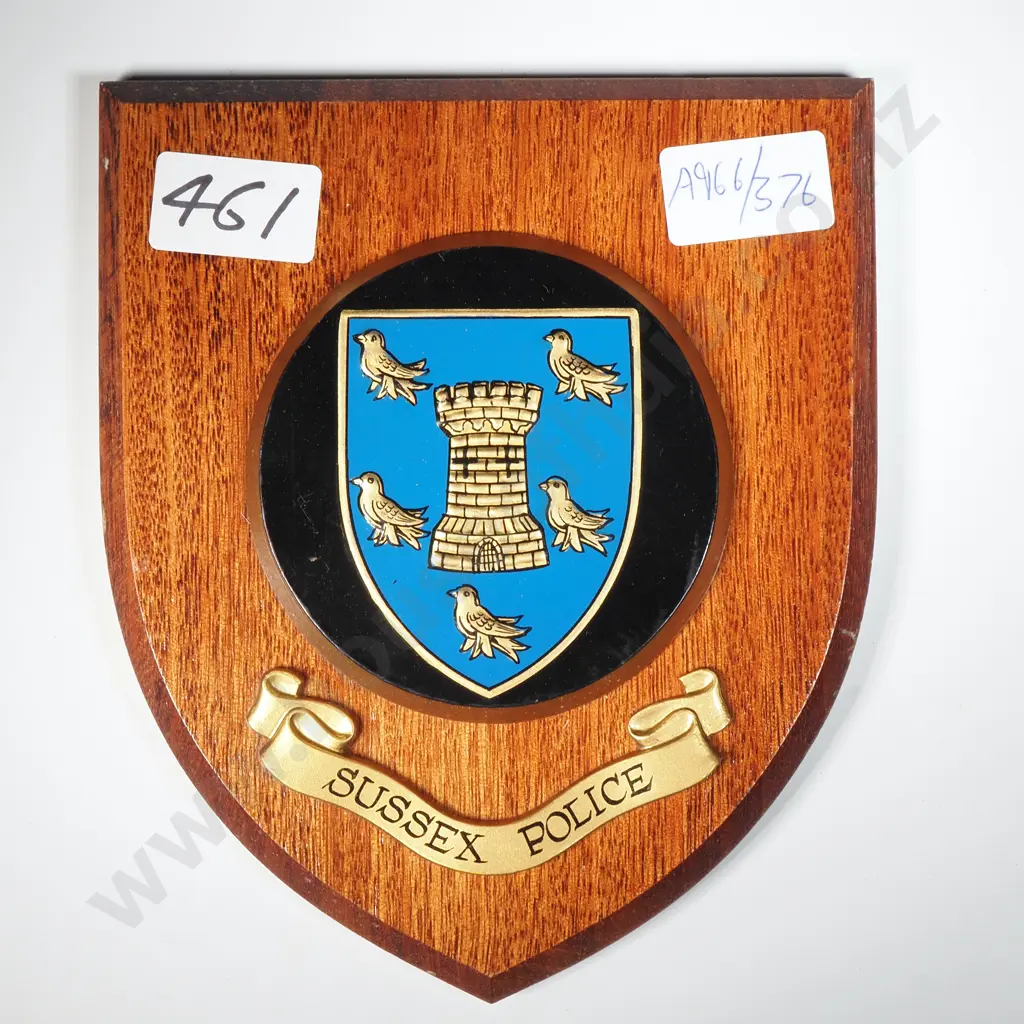 Sussex Police Wall Plaque Image 1++