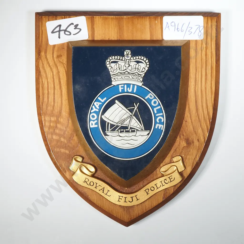 Royal Fiji Police Wall Plaque  Image 1++