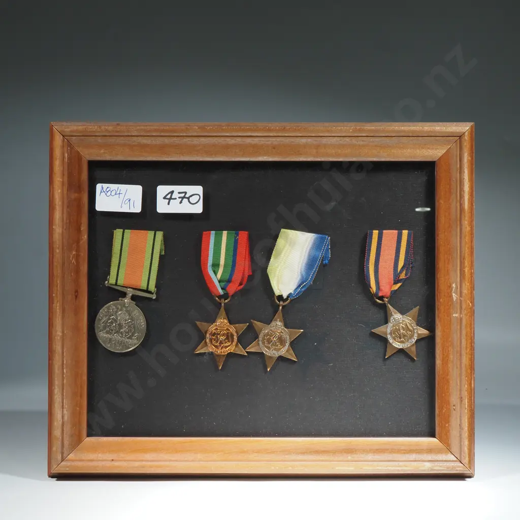 Wooden Framed WW2 Medals  Image 1++