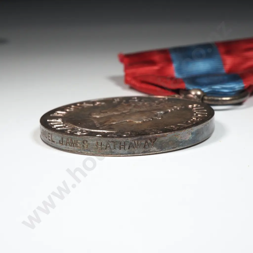 Cased Imperial Service MEdal to R S J Hathaway Image 1++