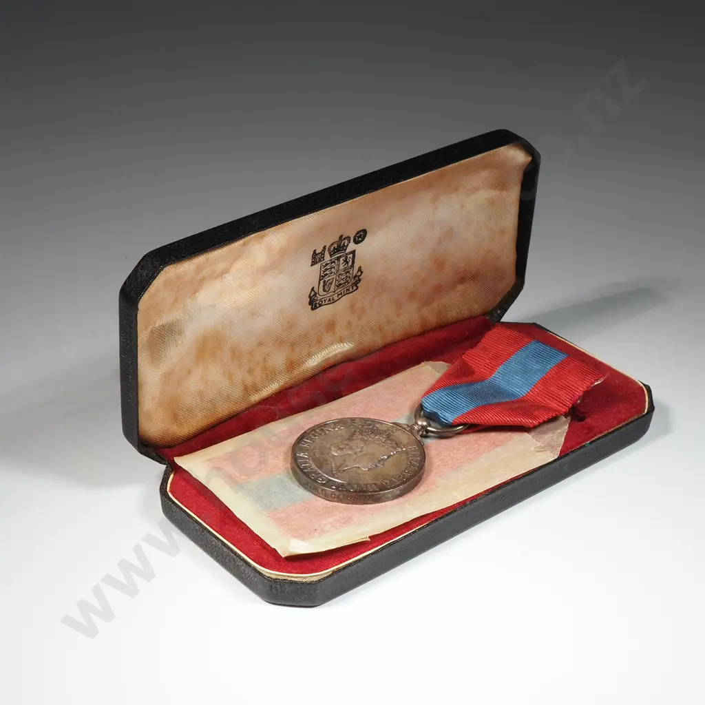 Cased Imperial Service MEdal to R S J Hathaway Image 1++