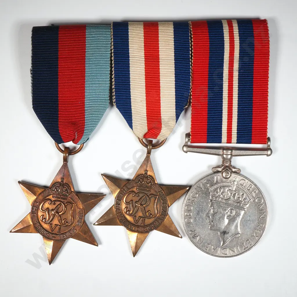 WW2 Group of Three Medals Image 1++
