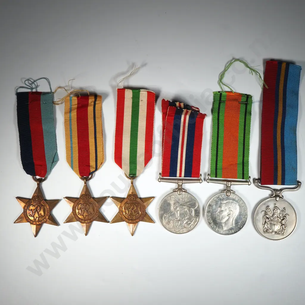 WW2 Group of 5 & Rhodesia Independence Medal Named to PR 68566  R C Greenhalgh Image 1++