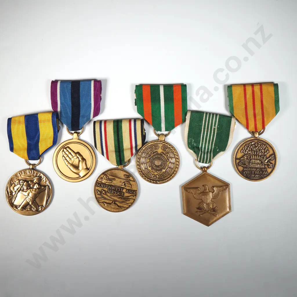 Six United States of America Military Medals  Image 1++