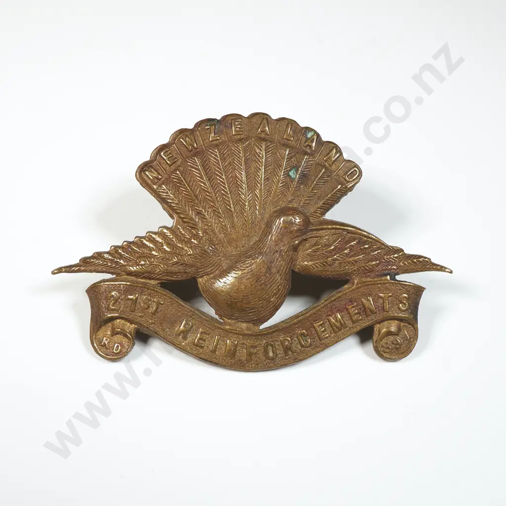 WW1 21st Reinforcements Cap Badge  Image 1++