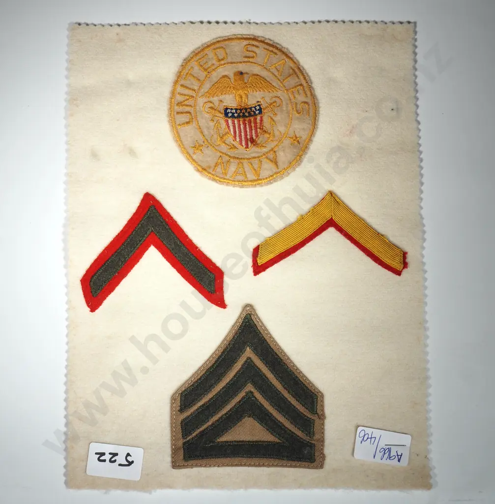 Assorted American Military Cloth Items Image 1++