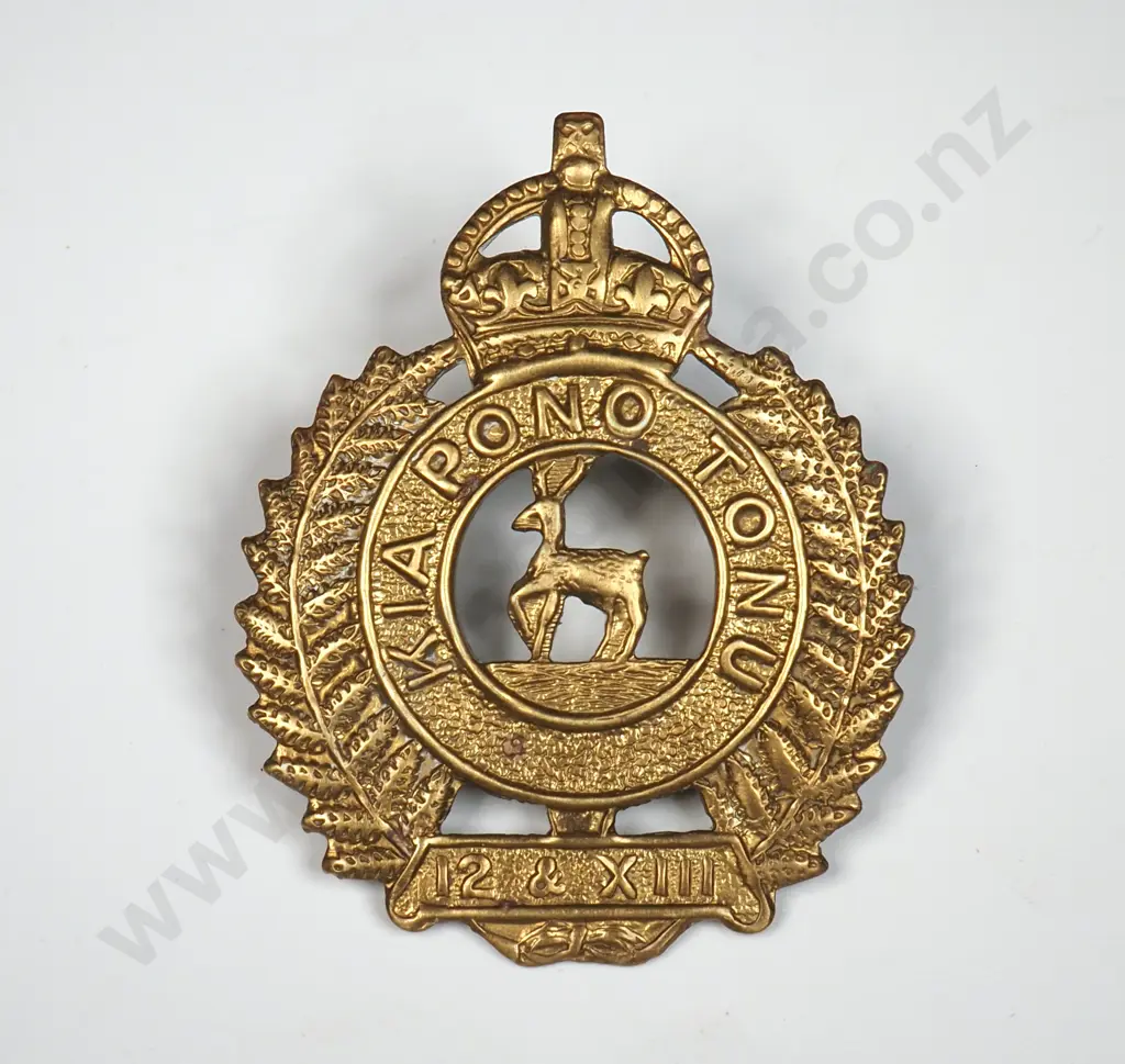 WW1 New Zealand Cap Badge  Image 1++