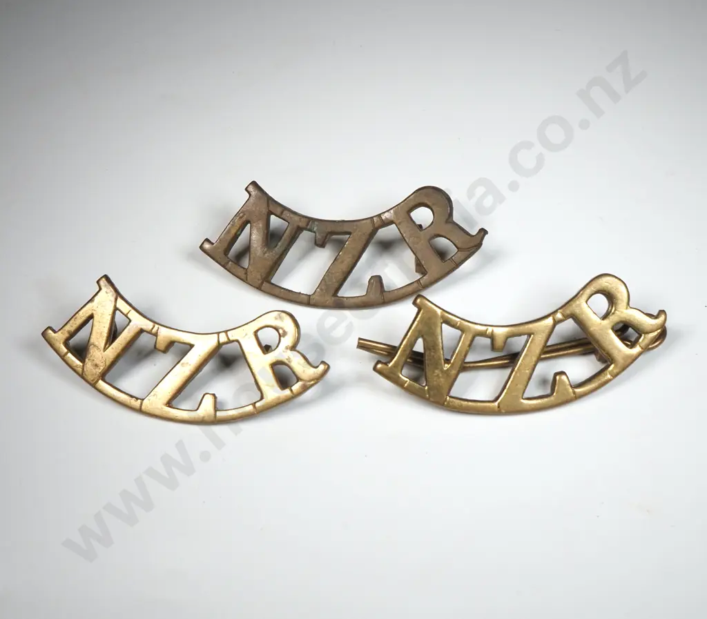 Four NZR Shoulder Titles  Image 1++