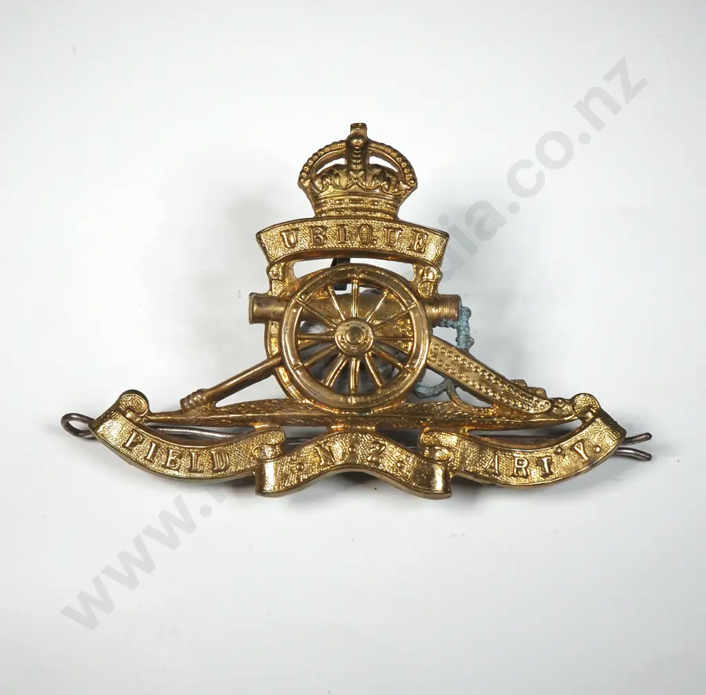 WW1 New Zealand Artillery Cap Badge Image 1++