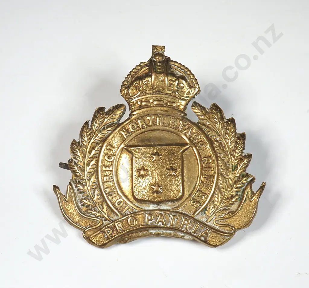 WW1 North Otago Rifles Collar Badge  Image 1++