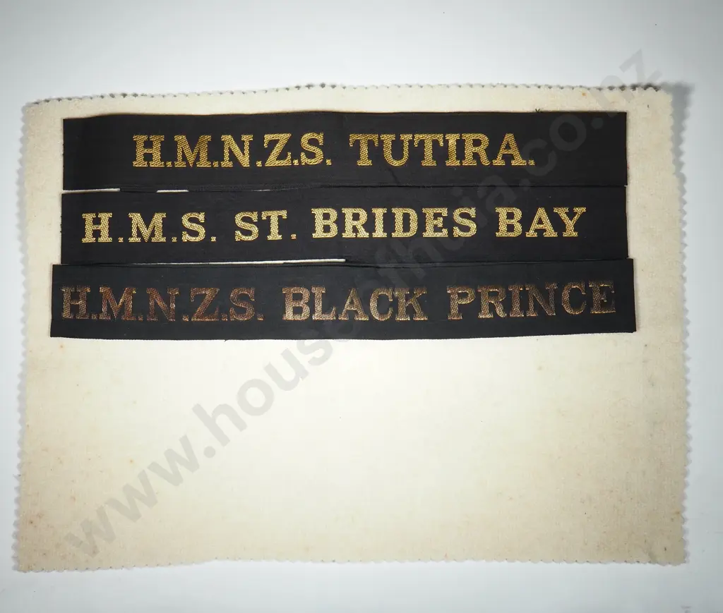 Three Naval Cap Talleys Image 1++