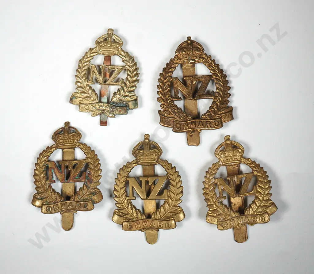 Five NZ Onward Side Cap Badges  Image 1++