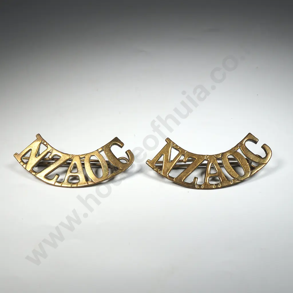 Pair of NZAOC Shoulder Titles  Image 1++
