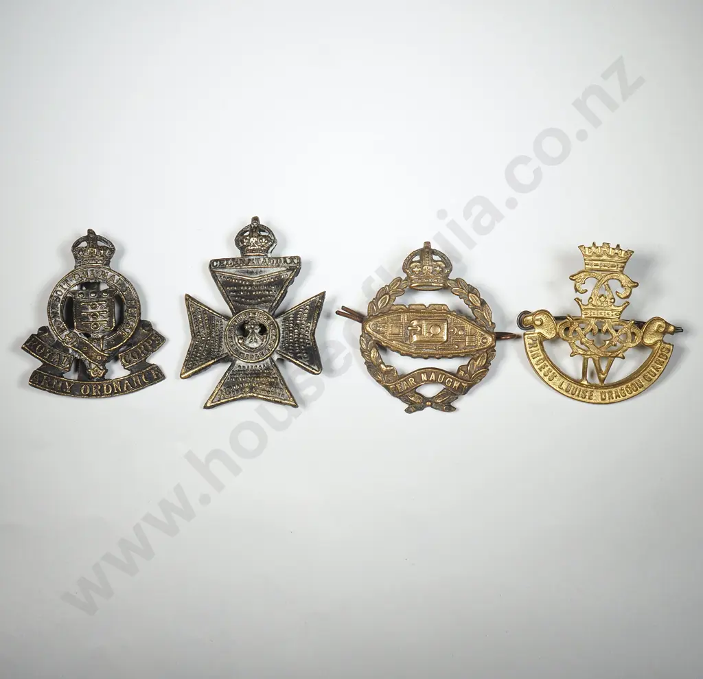 Four Military Cap Badges Image 1++