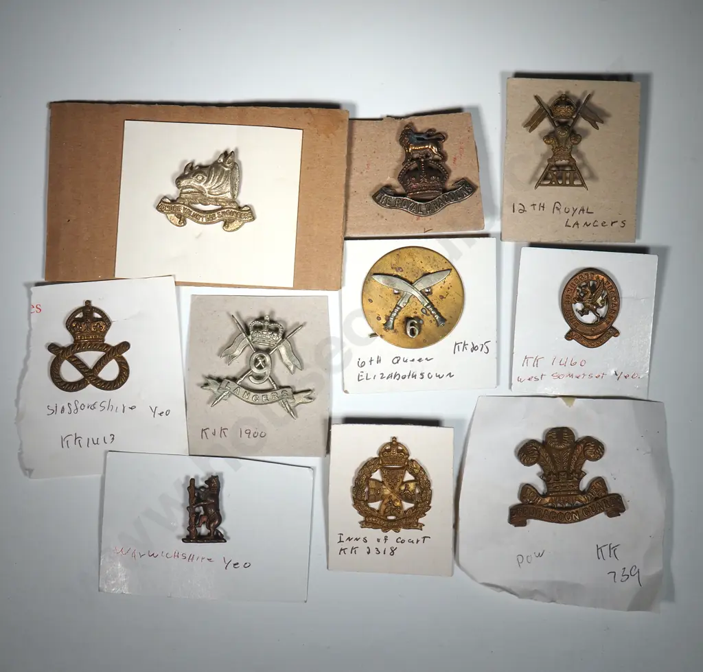 Ten Miscellaneous British Military Regimental Badges. Image 1++