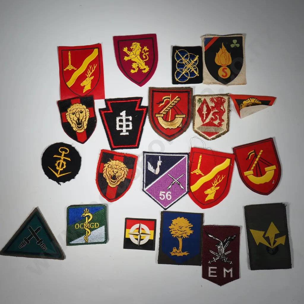 Twenty Miscellaneous European Military Patches. Image 1++