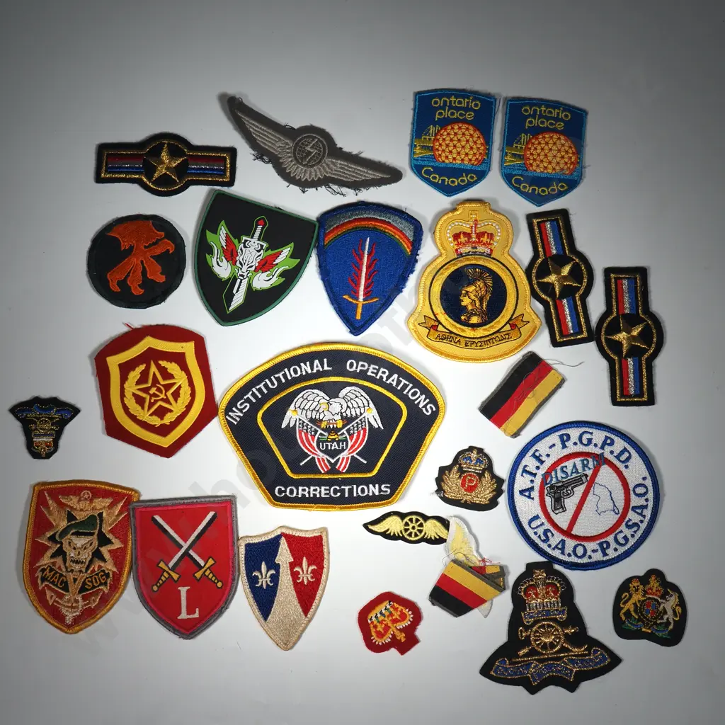 Assorted Lot of Cloth Patches - Military & Others. Image 1++