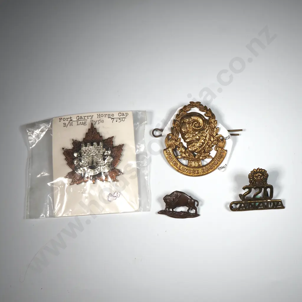 Four Canadian Military Badges Image 1++