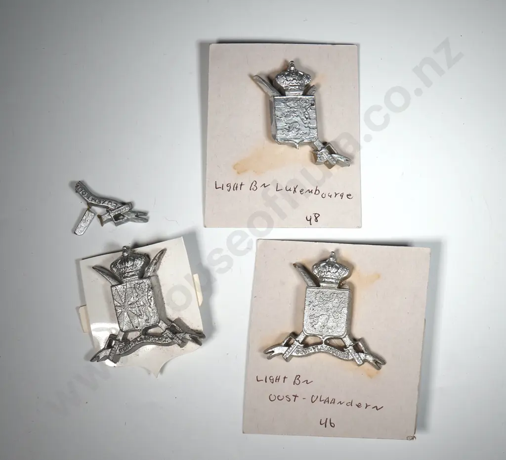 Three Belgium Military Badges (Two A/F) Image 1++