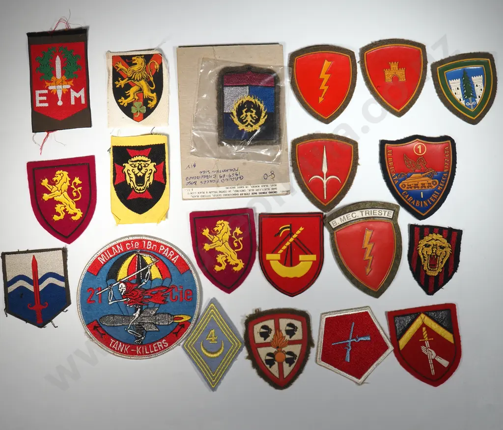 Twenty Miscellaneous European Military Patches Image 1++