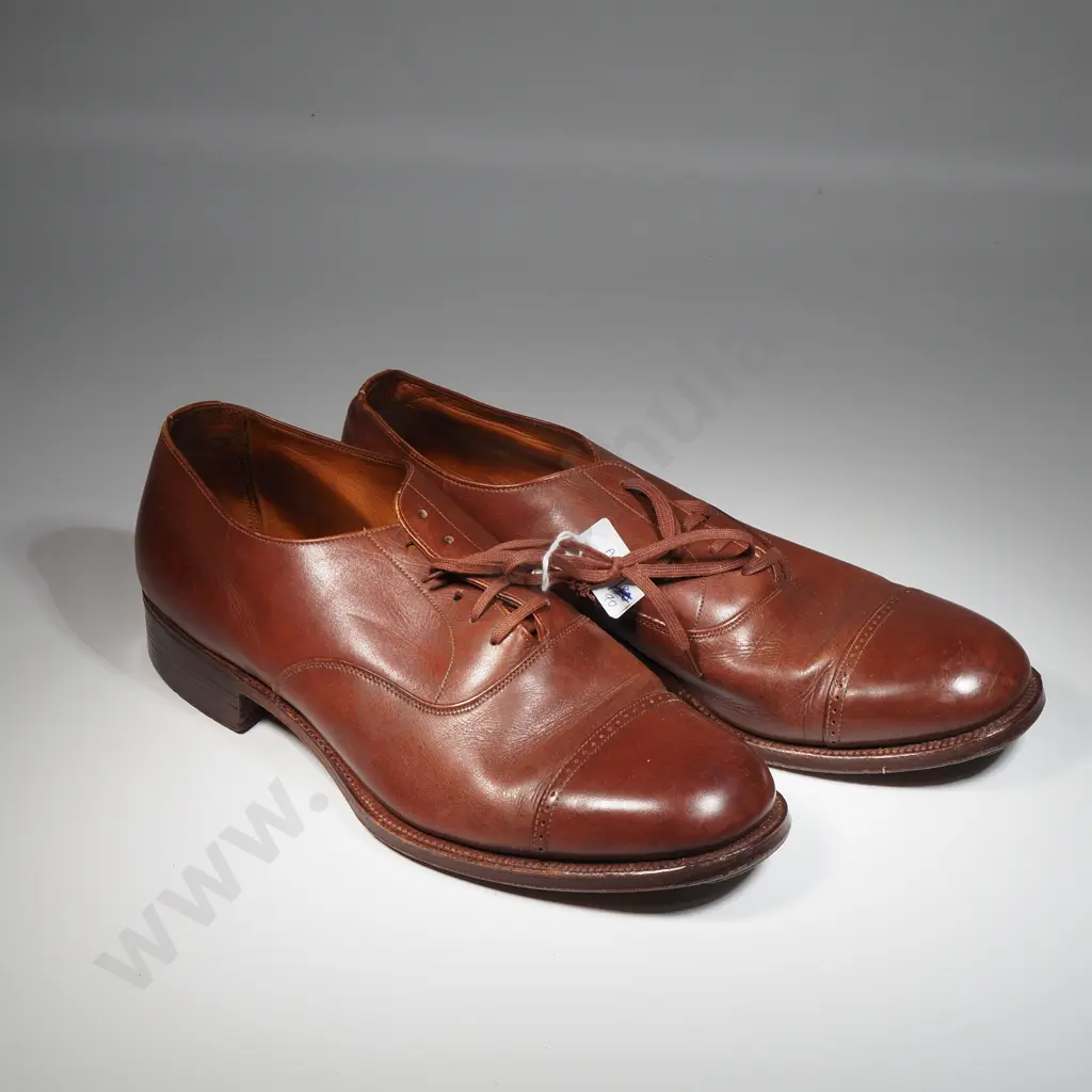 Pair Of Bostock & Clark Shoe Importer Brogue Shoes In Whisky Tan. Size EX 7. In Good Condition Image 1++