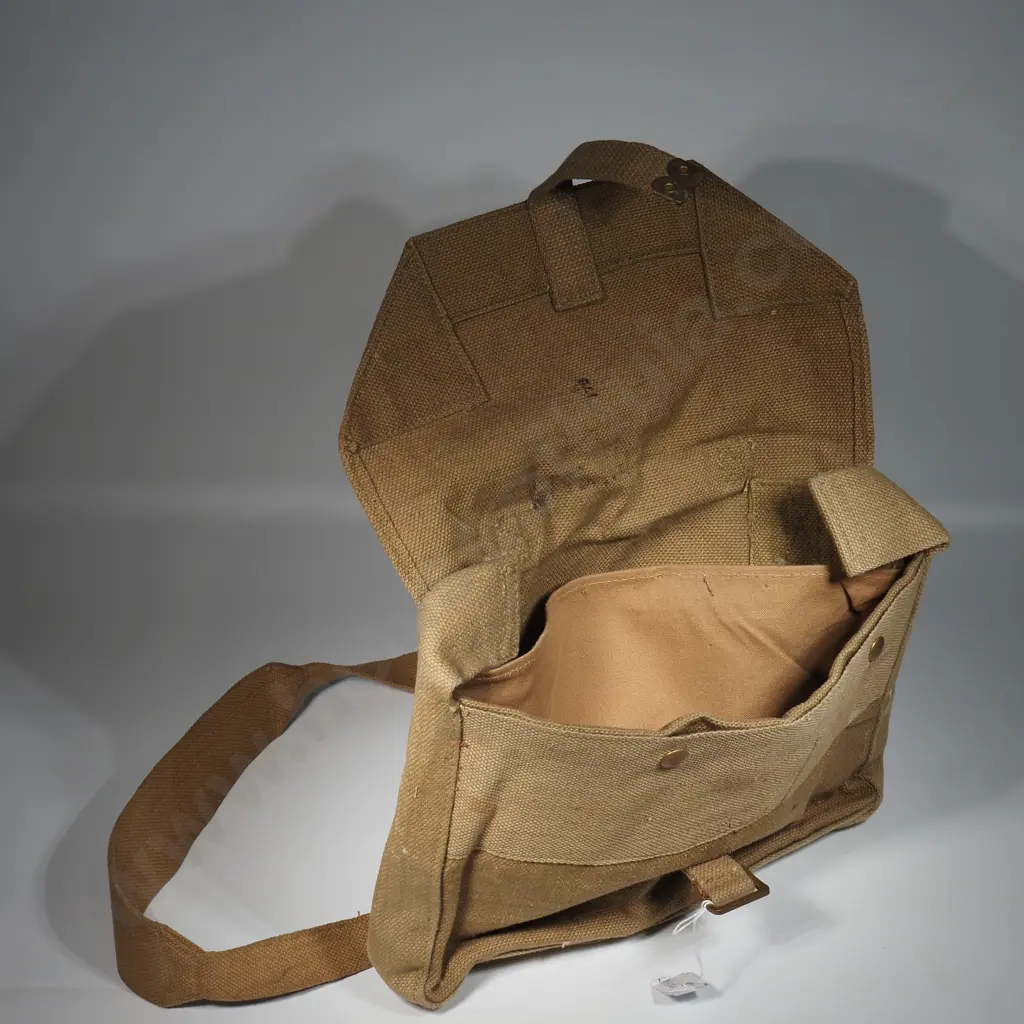 WW11 Small Army Canvas Pack w Shoulder Strap . Possibly Valise Bag For Officers Image 1++