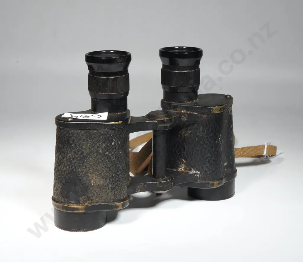 Pair Of Vintage British WWII  Military Binoculars, The Bino. Prism No2 MK11 Image 1++