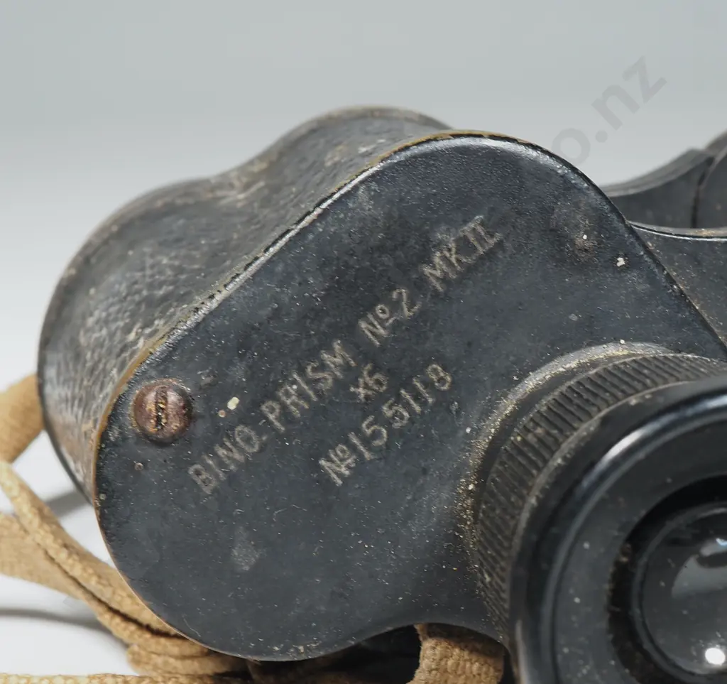 Pair Of Vintage British WWII  Military Binoculars, The Bino. Prism No2 MK11 Image 1++