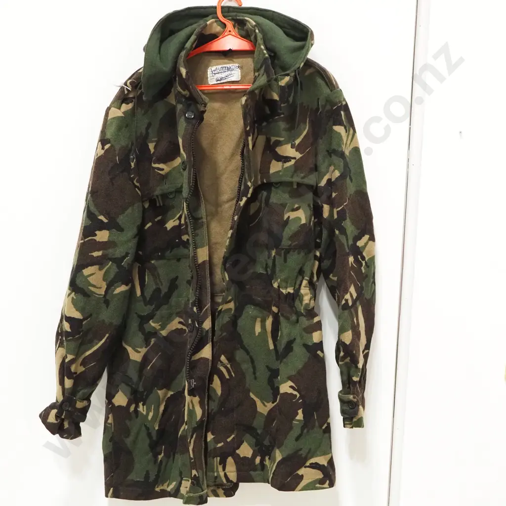 NZDF Hooded Swandri Mid length Coat. Image 1++