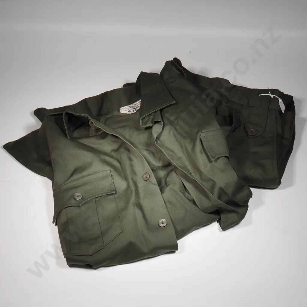 Khaki NZDF Shirt & Trousers Image 1++