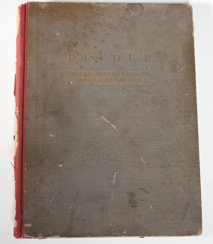 Vintage Hardcover Book "Detour", the Story of Oflag IVC Edited By J.E.R Wood Image 1++